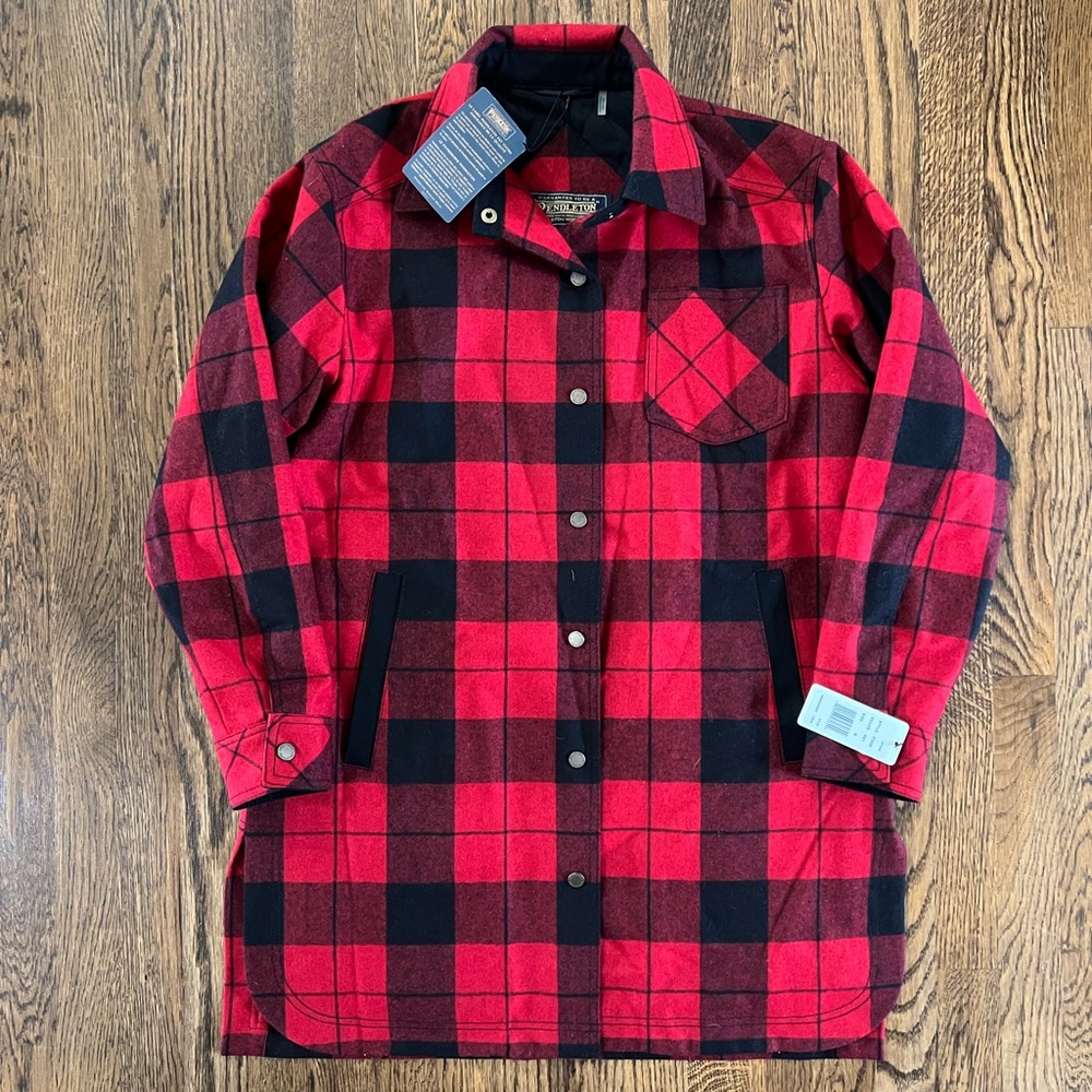 NWT Pendleton Plaid Coat